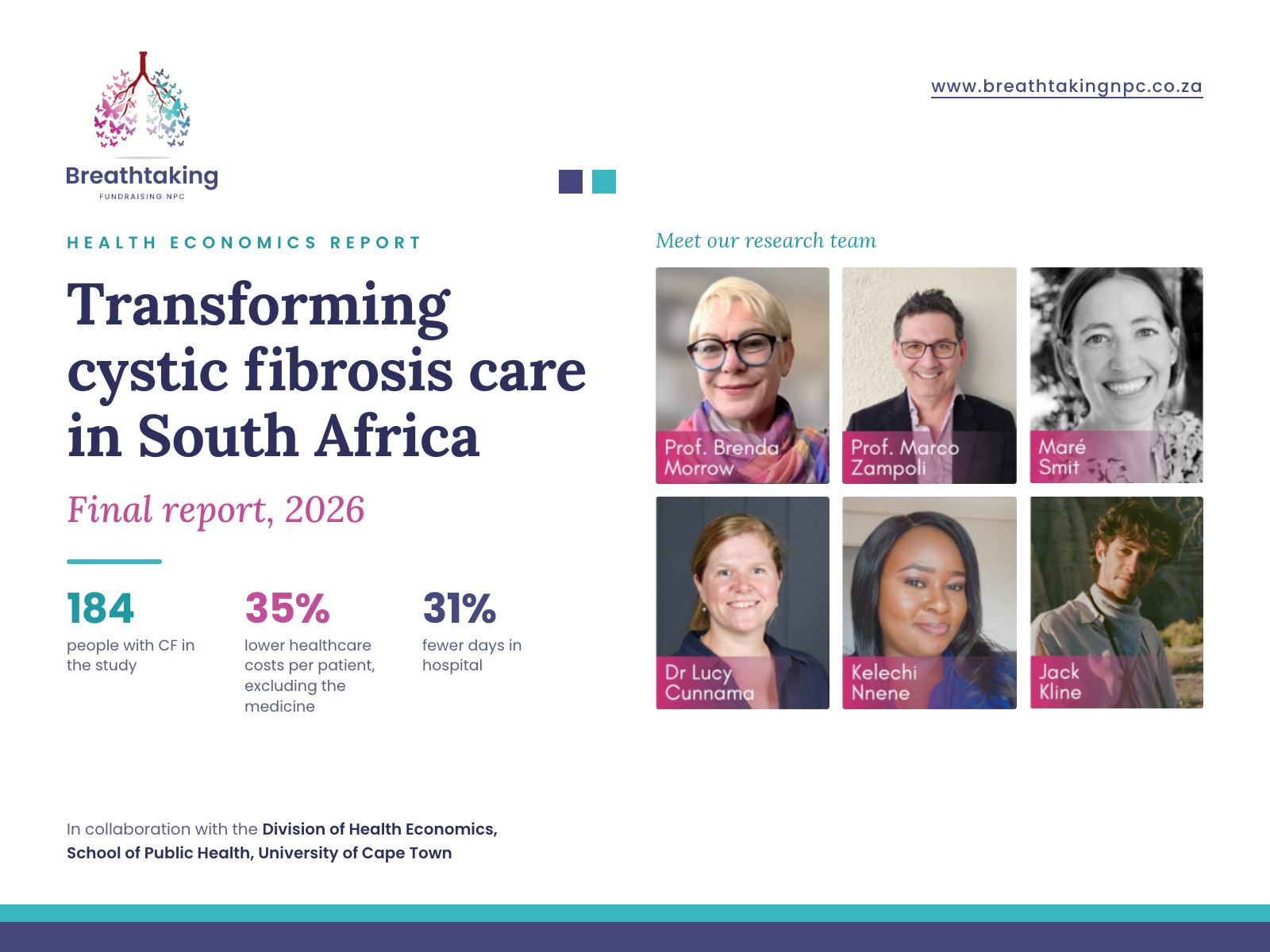 Transforming cystic fibrosis care in South Africa, final report 2026